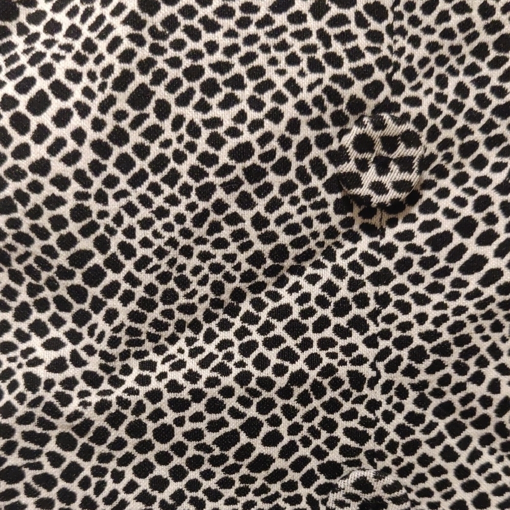 Chocolate Black White Giraffe Print Stretch Pencil Skirt Large NWT - Picture 3 of 5